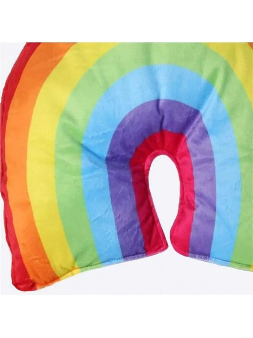Rainbow Plush Throw Pillow Colorful Decorative Cushion for Kids Girls Bedroom De